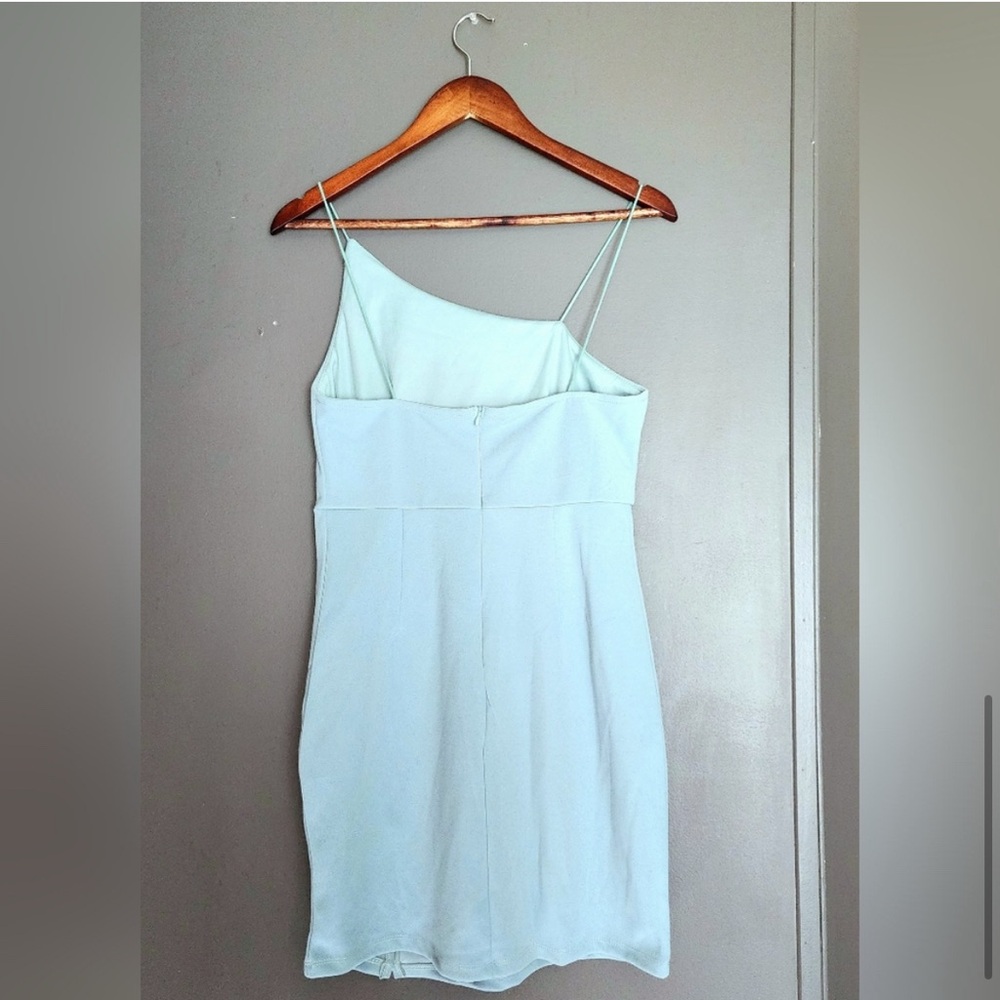 Hello Molly Blue Asymmetrical Cut Out Mini Dress - Picture 6 of 12